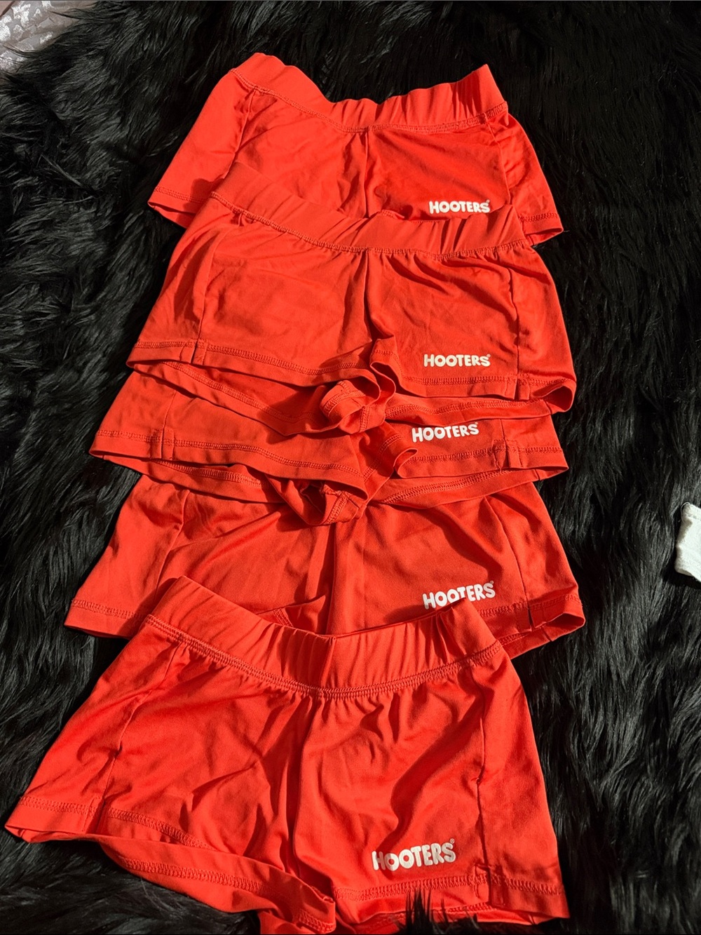 Hooters Bright Red women Athletic Shorts price per each item